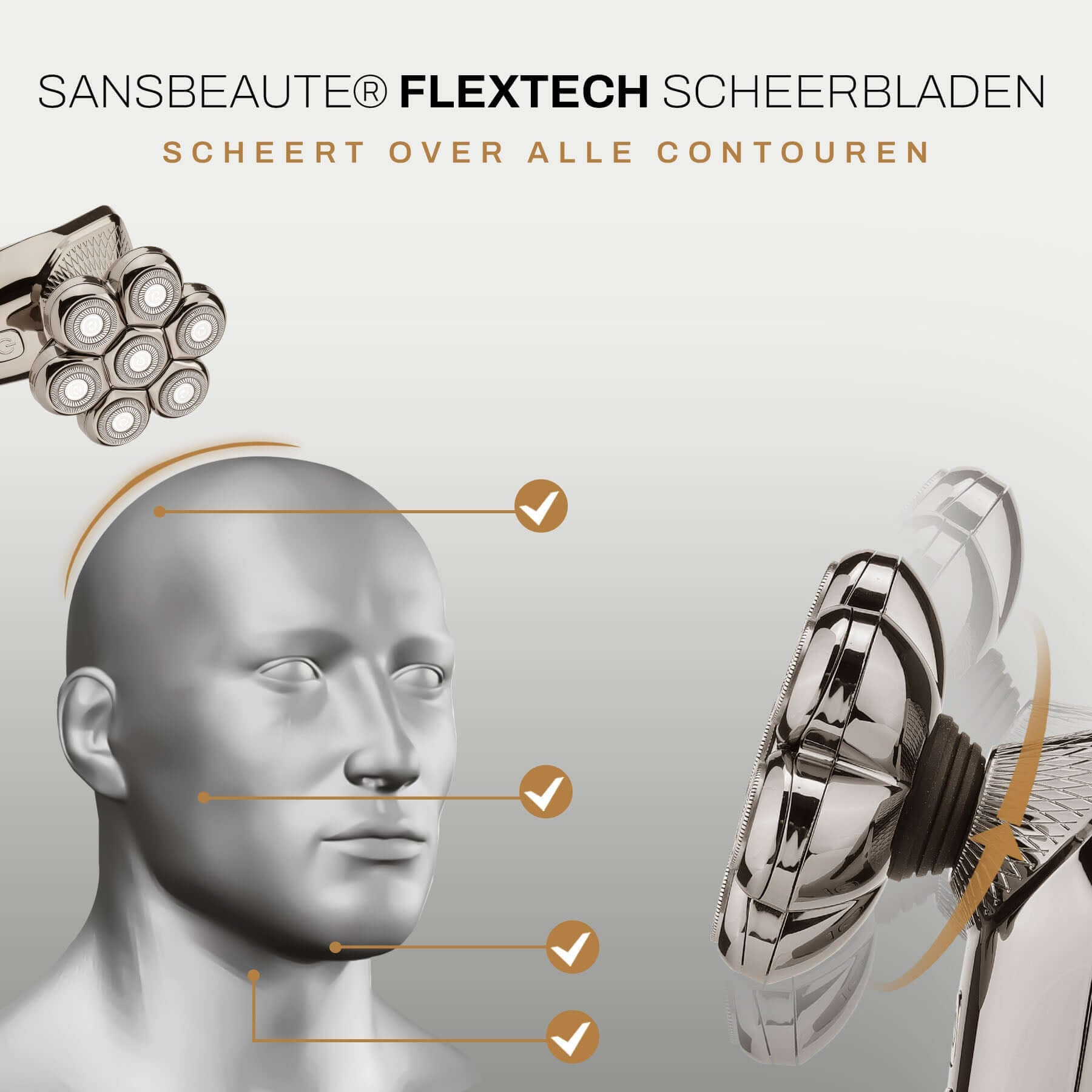 Sansbeauté® Hoofdscheerapparaat | Rpm Max