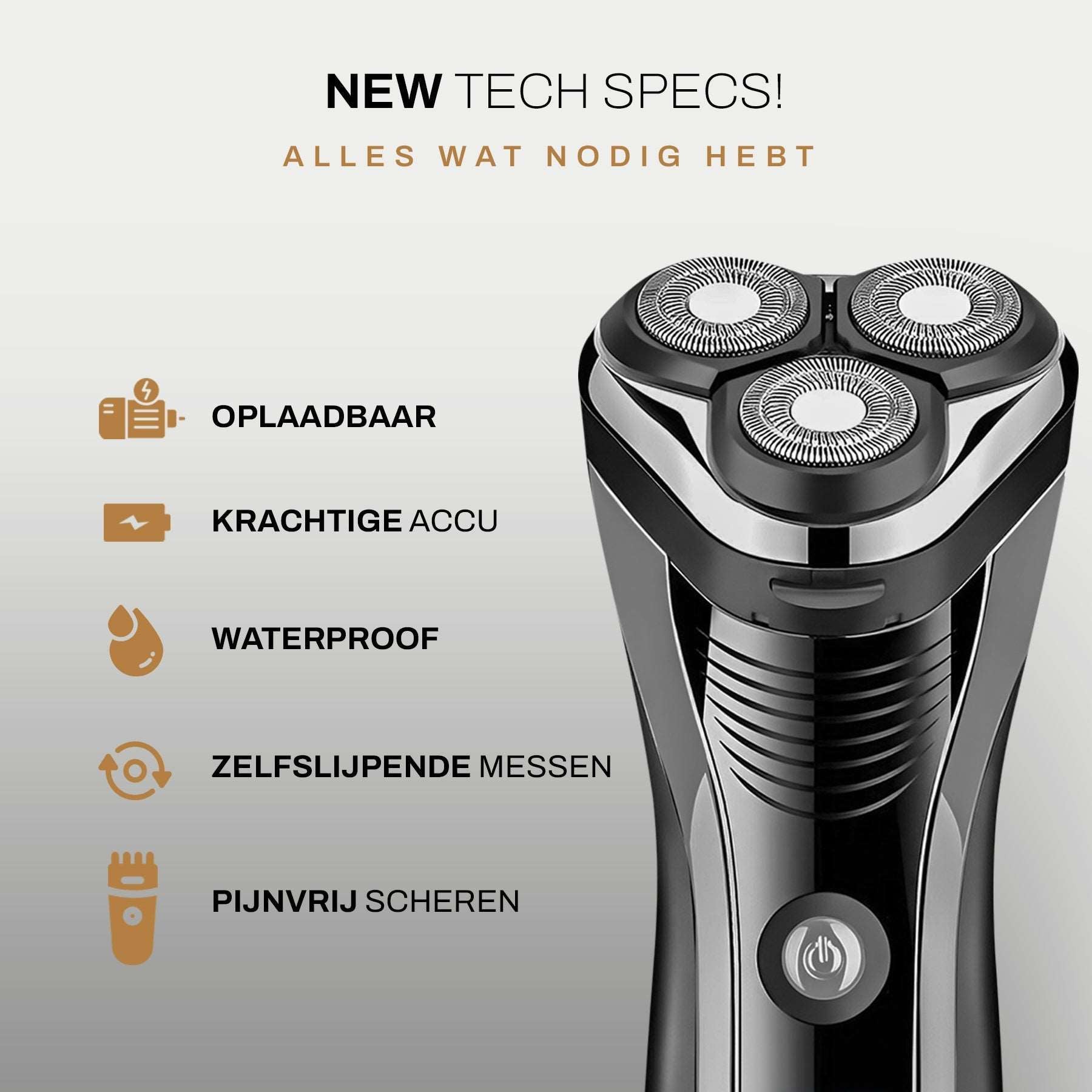 Sansbeauté 2-In-1 Scheerapparaat Met Trimmer + Extra Scheerkop | S1111