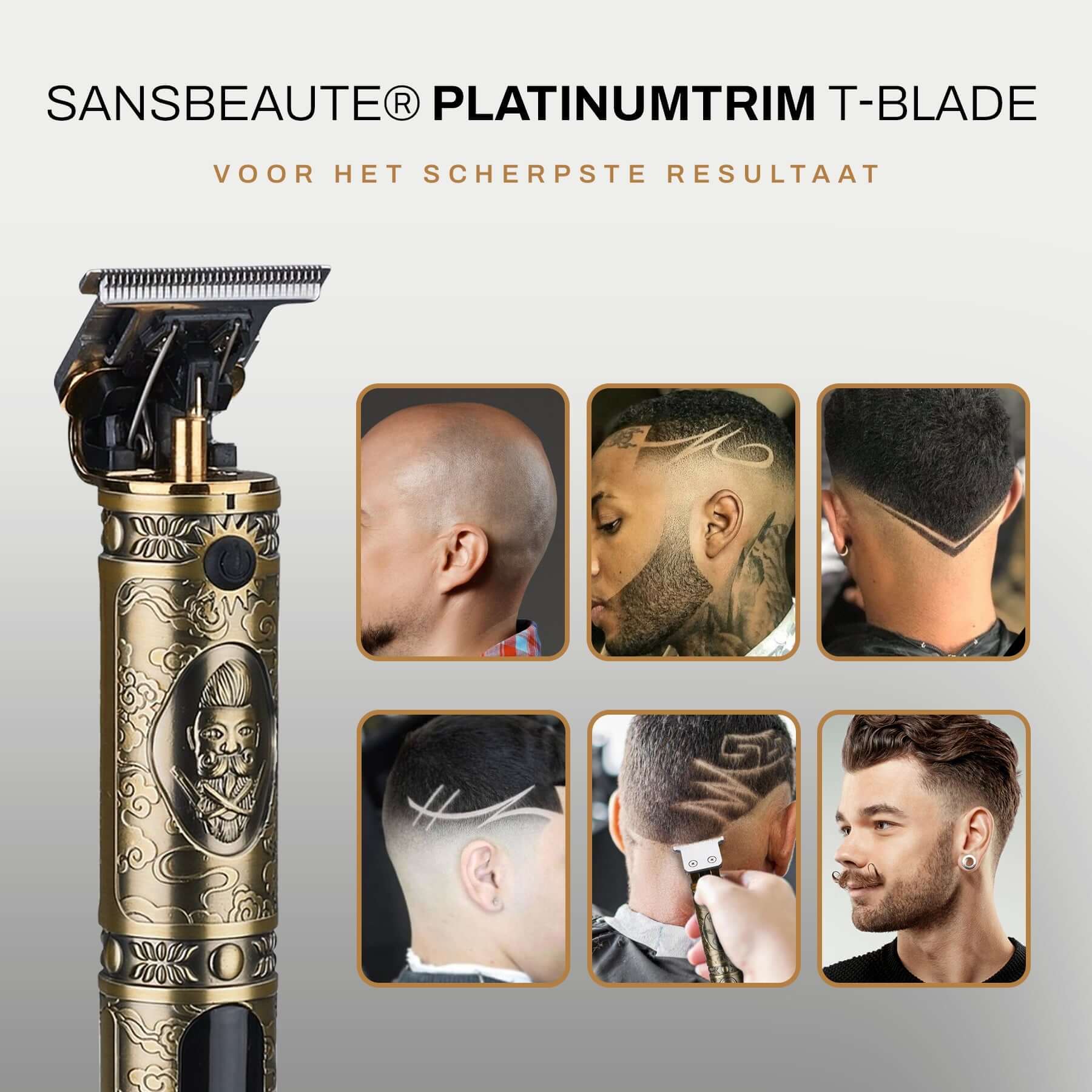 Sansbeauté® Professionele Tondeuse | T-Blade