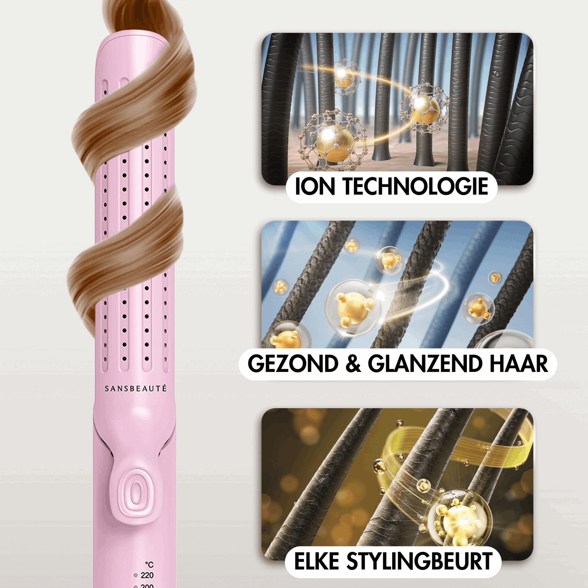 Sansbeauté® 2 In 1 Stijltang Airflow