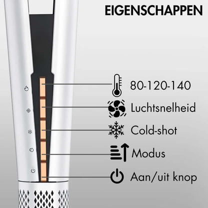 Sansbeauté® Sanstraight 2-In-1 Föhn Stijltang